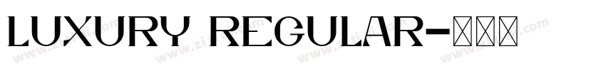 Luxury Regular字体转换